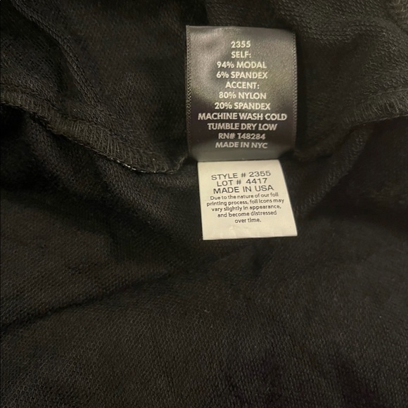 Terez Foil-Printed Draped Zip-Front Black/Silver Star Print Jacket in Size Small - Picture 13 of 15